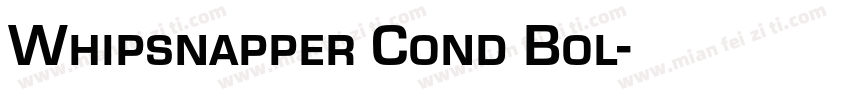 Whipsnapper Cond Bol字体转换